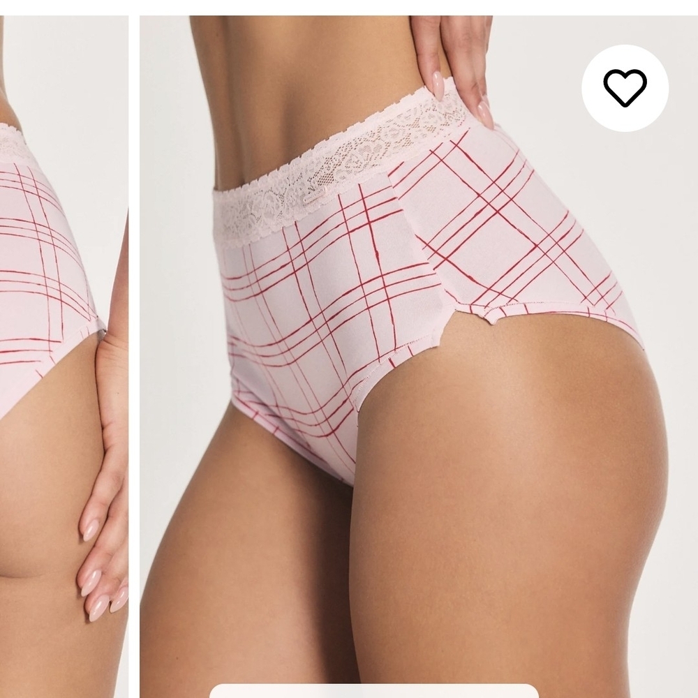 Savage X Fenty Pink and Red Plaid Shortie Panties *BUNDLES ARE BEST*